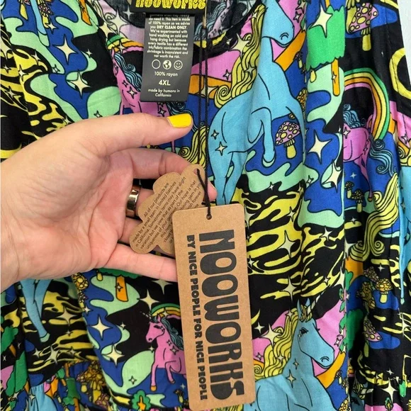 Nooworks Multicolor Fantasy Print Dress - Picture 2 of 5